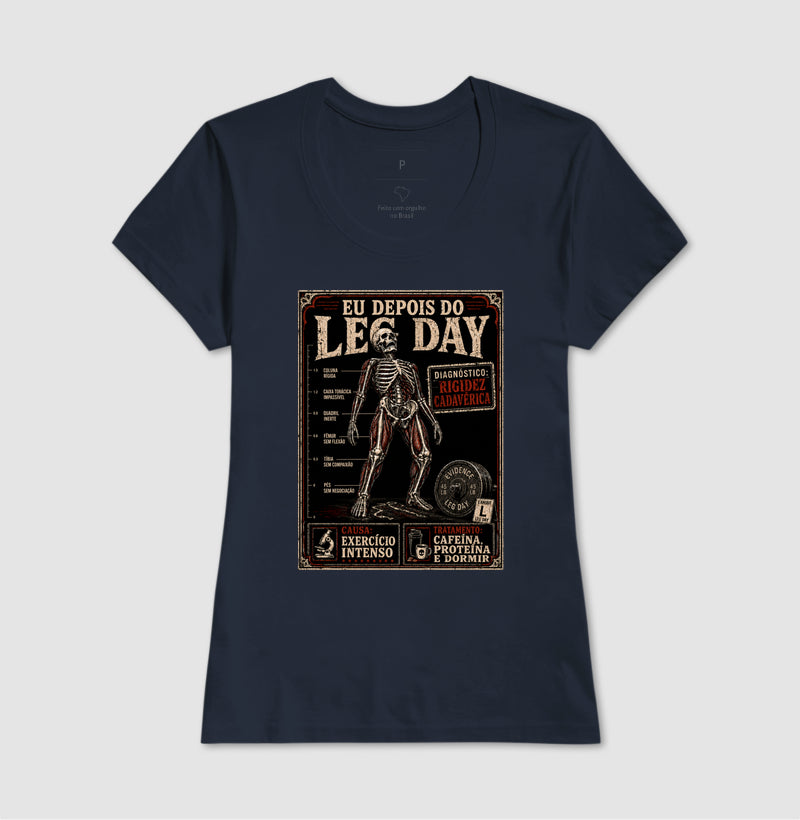 Camiseta "Diagnóstico: Rigidez Cadavérica" | O Verdadeiro Pós Leg Day
