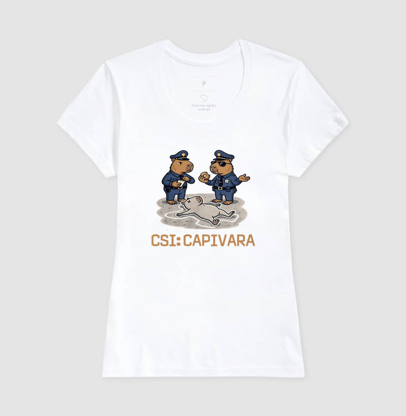 Camiseta CSI: Capivara | True Crime Brasileiro
