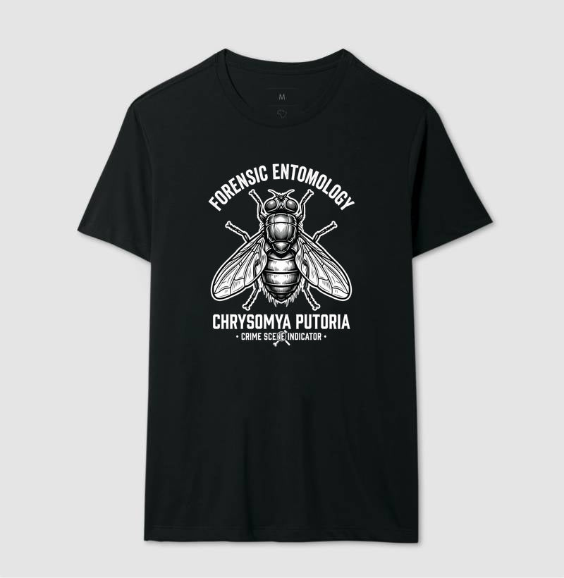 Camiseta Entomologia Forense | Chrysomya putoria - Crime Scene Indicator