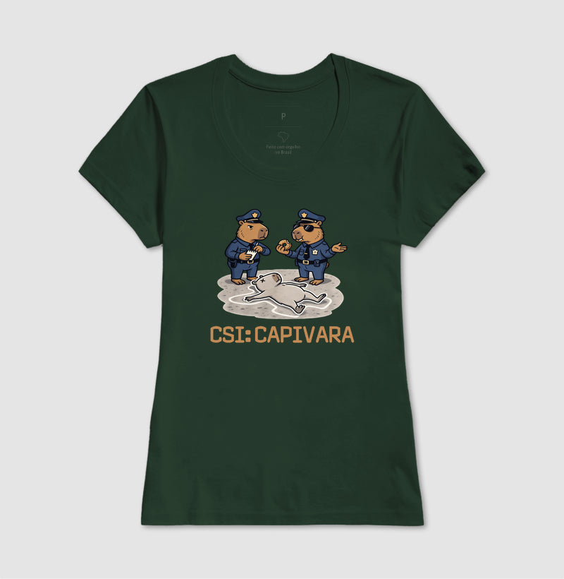 Camiseta CSI: Capivara | True Crime Brasileiro