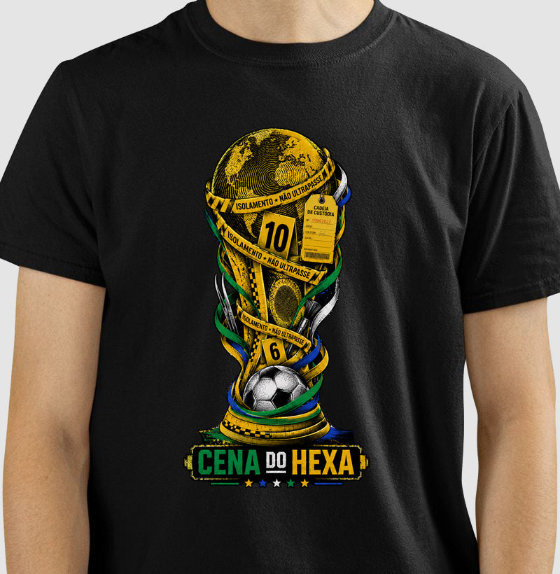 Camiseta Perícia Especial Copa "Cena do Hexa" | A Investigação do Título