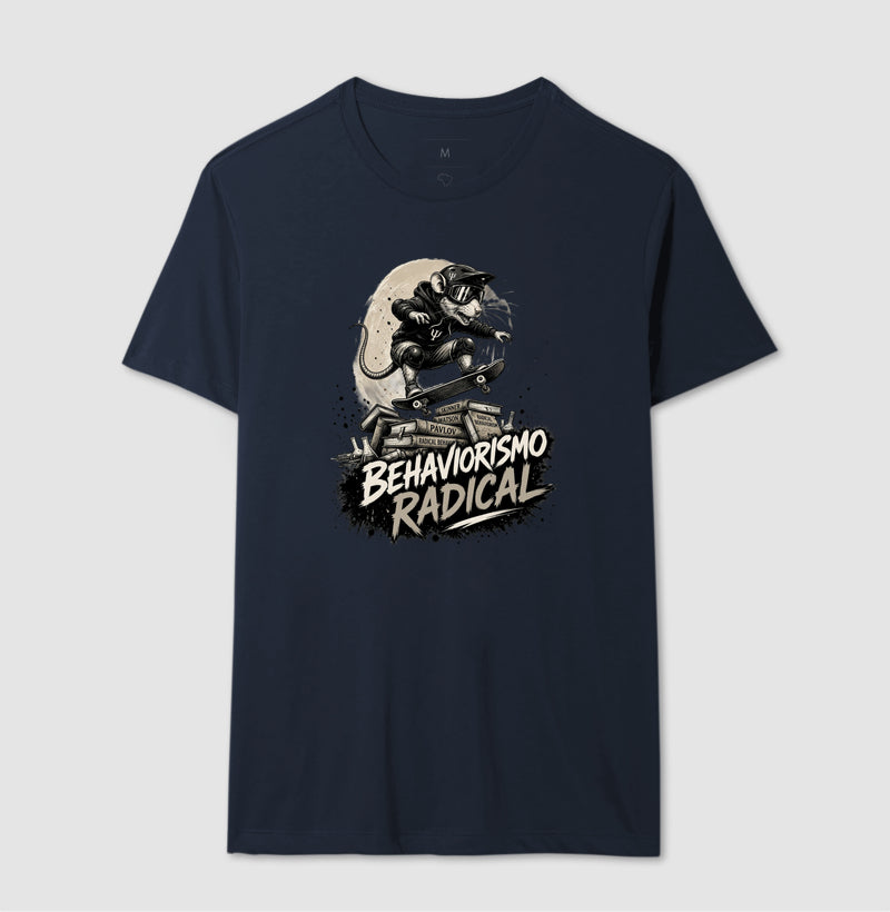 Camiseta Psicologia "Behaviorismo Radical" | Skate Rat & B.F. Skinner