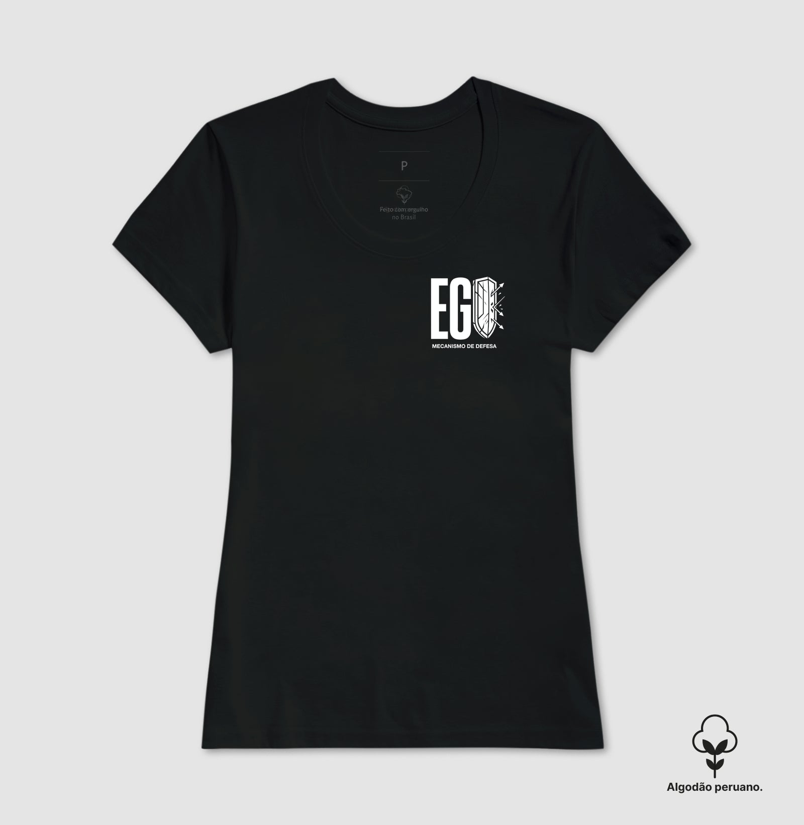 Camiseta Algodão Peruano Psicanálise Anna Freud - Ego e Mecanismos de Defesa | Pocket Print