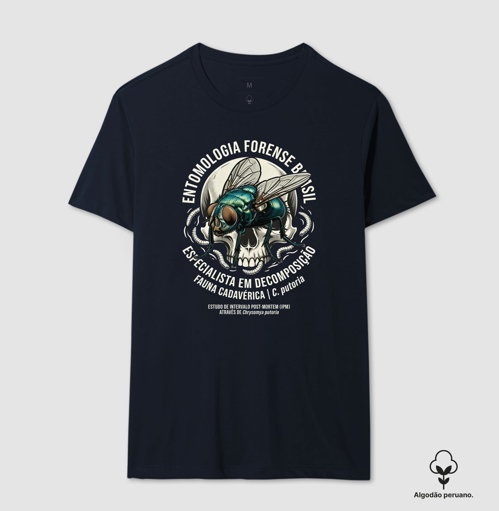 Camiseta Algodão Peruano "Entomologia Forense" | C. putoria - Especialista