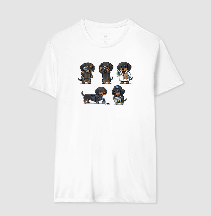 Camiseta "CSI Salsicha" | Esquadrão Forense Canino