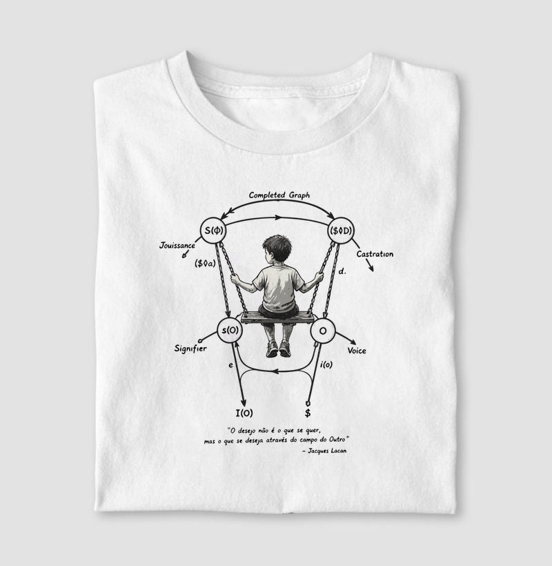 Camiseta Psicanálise Lacaniana | O Grafo do Desejo