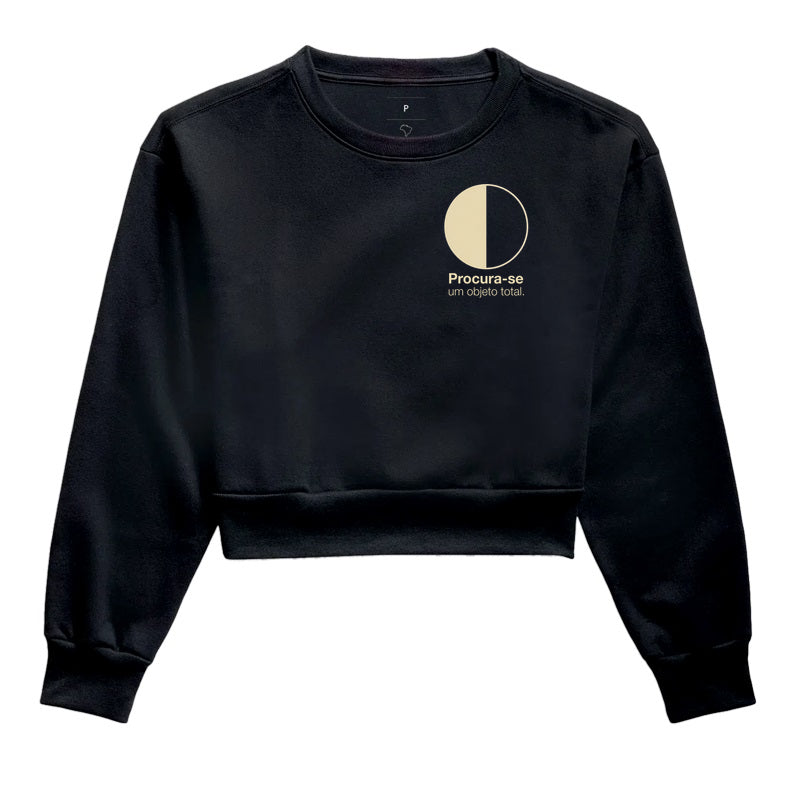Cropped Moletom Psicanálise Melanie Klein - Procura-se um Objeto Total | Minimalista Geométrica