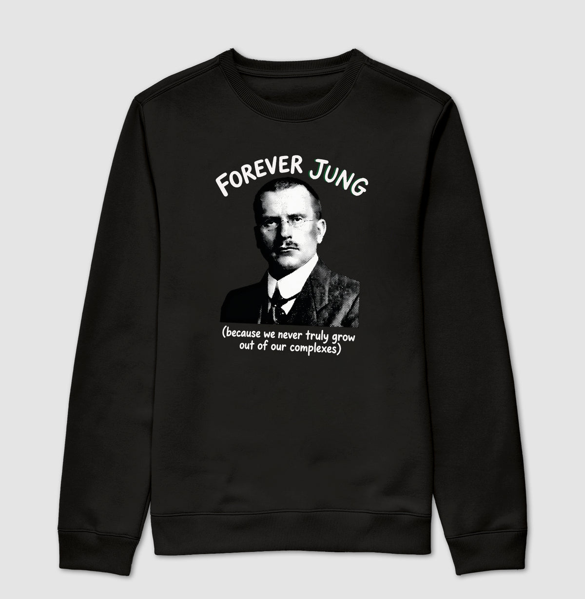 Suéter Moletom Psicanalítica Carl Jung - Forever Jung (Complexes) | Retrô Noir