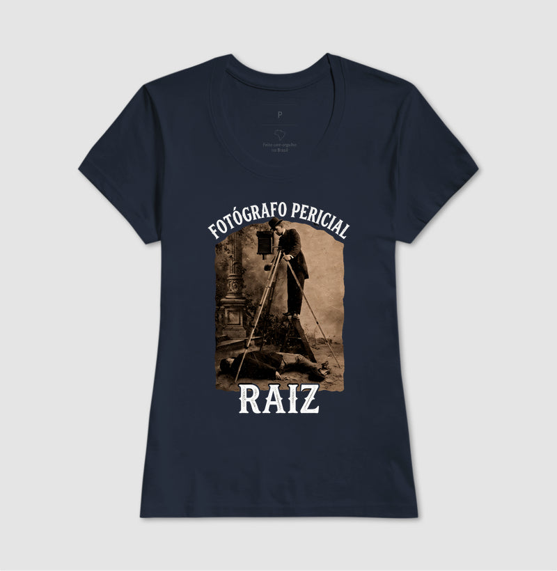 Camiseta "Fotógrafo Pericial Raiz" | Homenagem Vintage