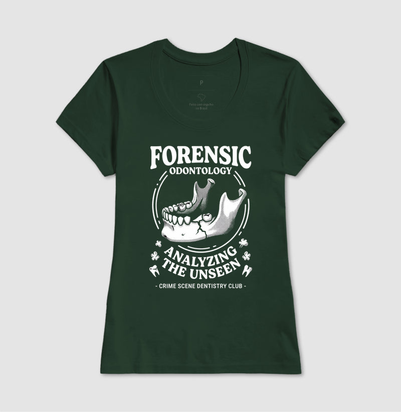 Camiseta Odontologia Forense "Analyzing The Unseen" | Crime Scene Dentistry Club