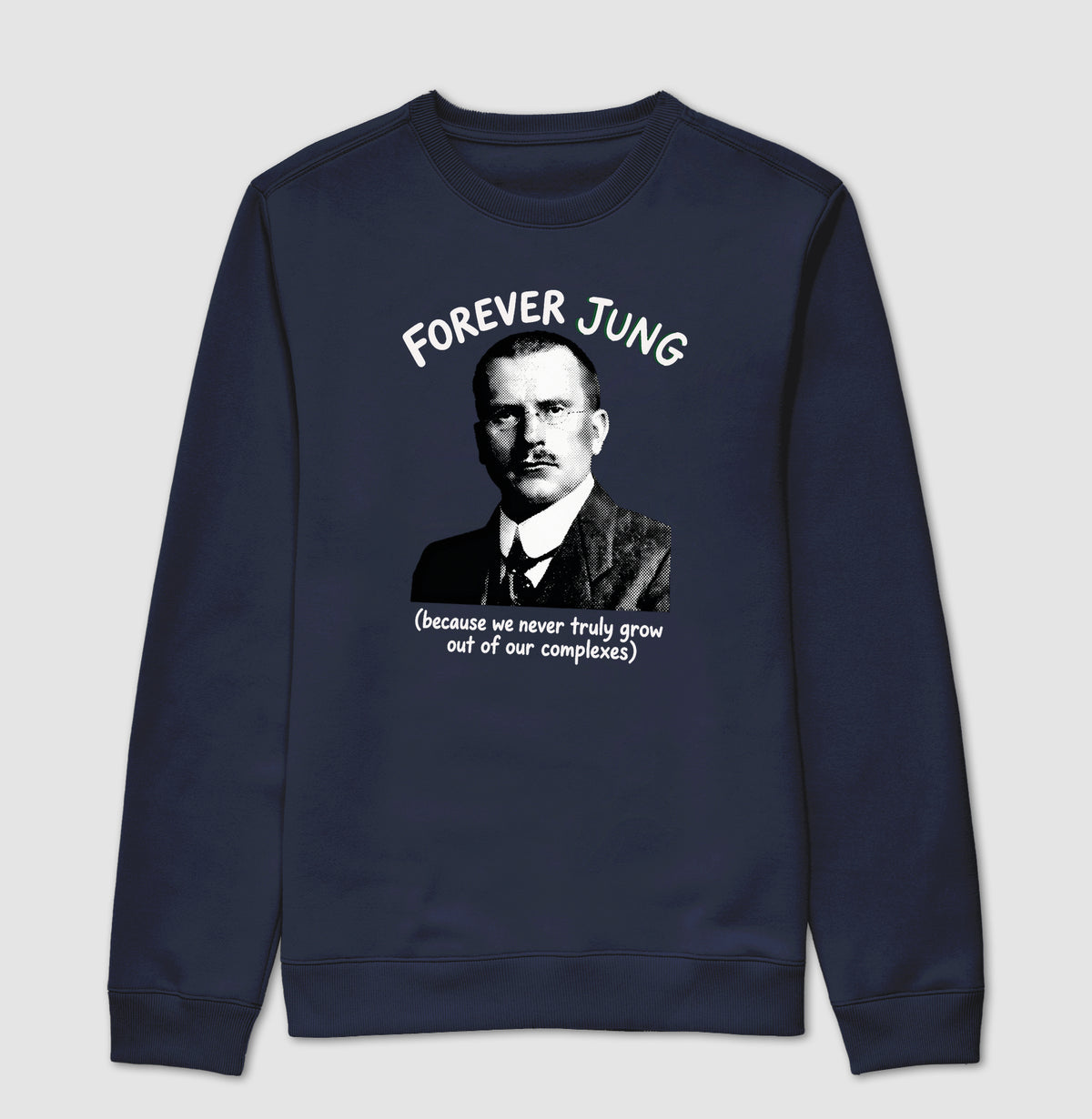 Suéter Moletom Psicanalítica Carl Jung - Forever Jung (Complexes) | Retrô Noir