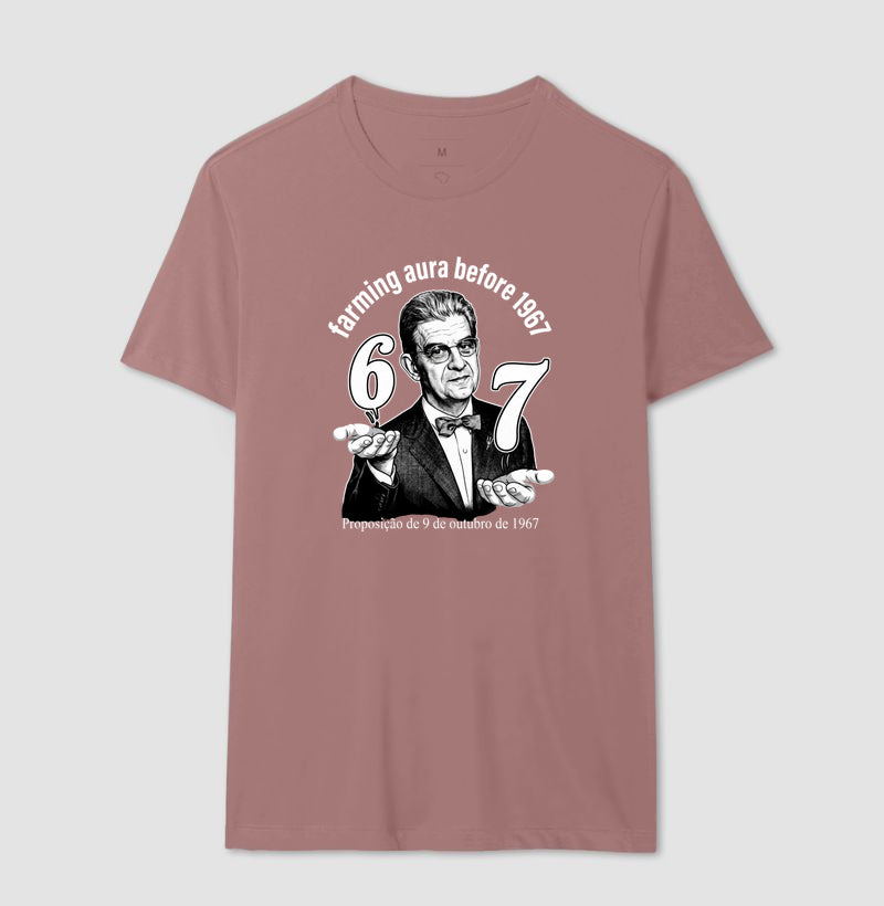 Camiseta Psicanálise Lacan "67: Farming Aura" | Proposição de 9 de Outubro de 1967 & Meme Culture