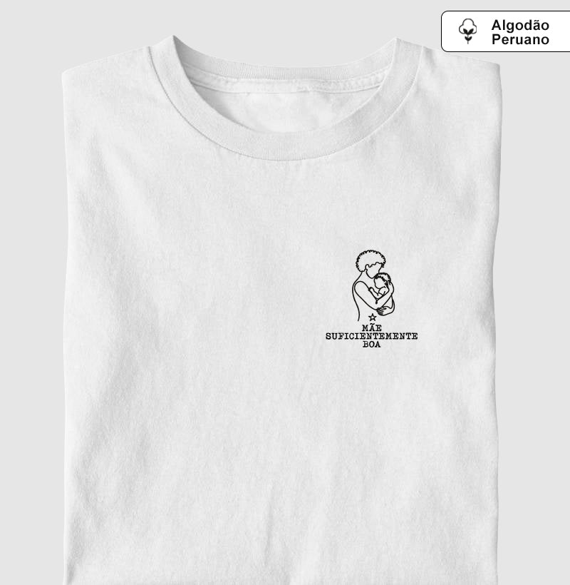 Camiseta Algodão Peruano Psicanálise Winnicott - Mãe Suficientemente Boa | Line Art