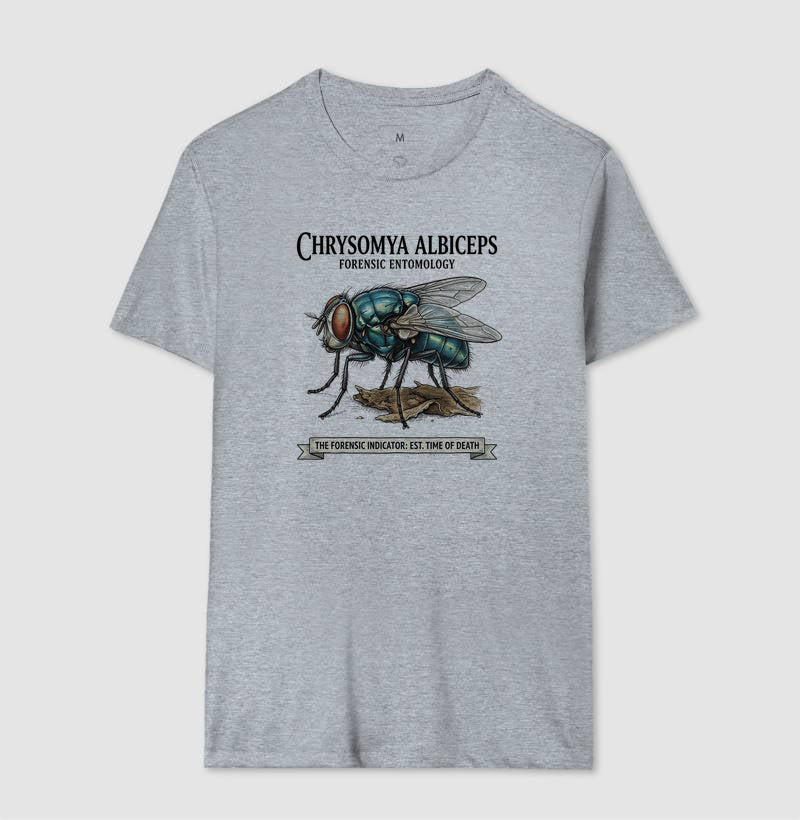 Camiseta Entomologia Forense - Chrysomya Albiceps (Est. Time of Death) | Graphic Tee