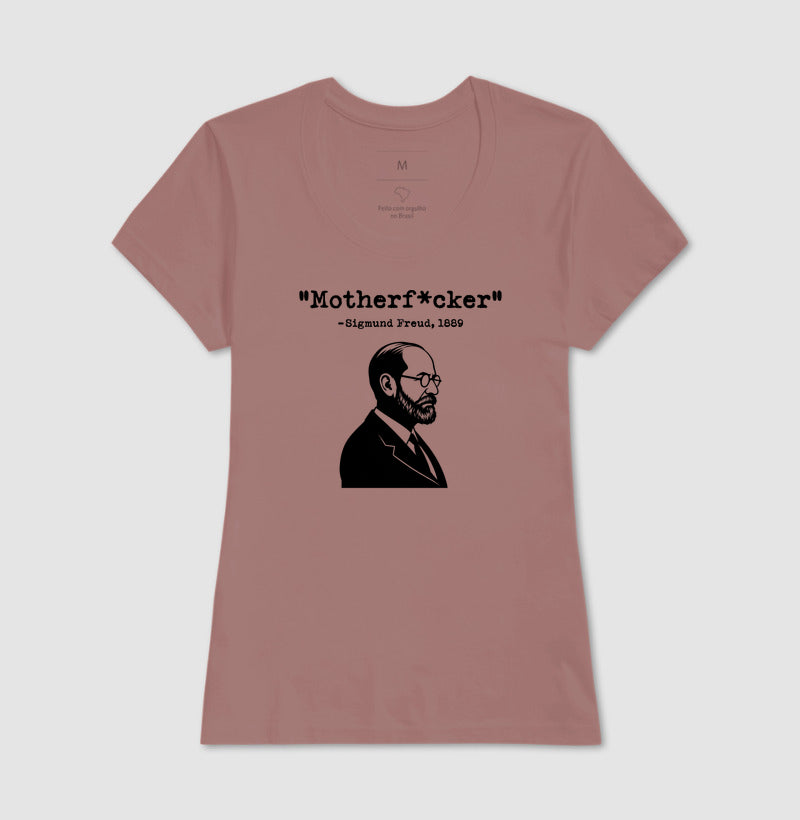 Camiseta Psicanálise - Freud "Motherf*cker" | Humor Psicológico