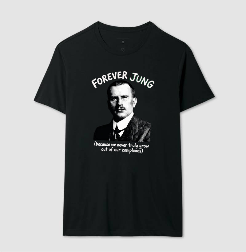 Camiseta Psicanalítica Carl Jung - Forever Jung (Complexes) | Retrô Noir