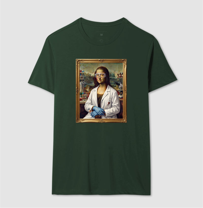 Camiseta "Mona Lisa Perita" | A Gioconda no Laboratório Forense