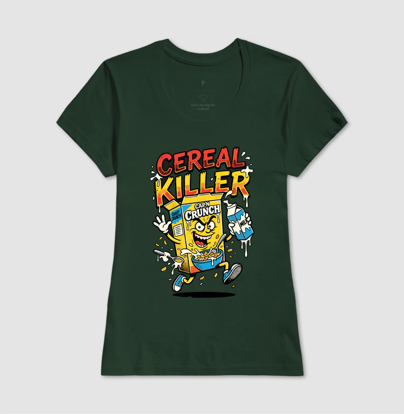 Camiseta Cereal Killer: Trocadilho de Cereal - Pop Art HQ