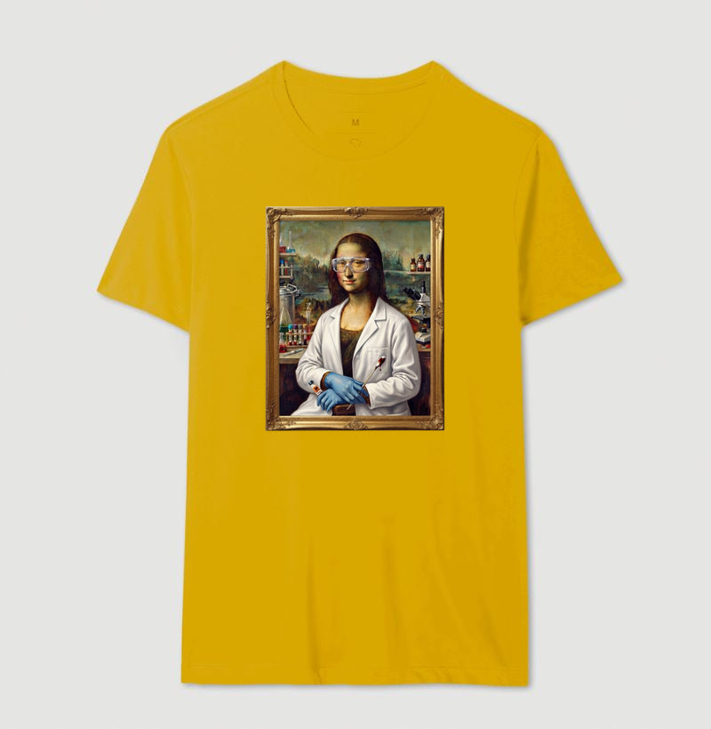 Camiseta "Mona Lisa Perita" | A Gioconda no Laboratório Forense