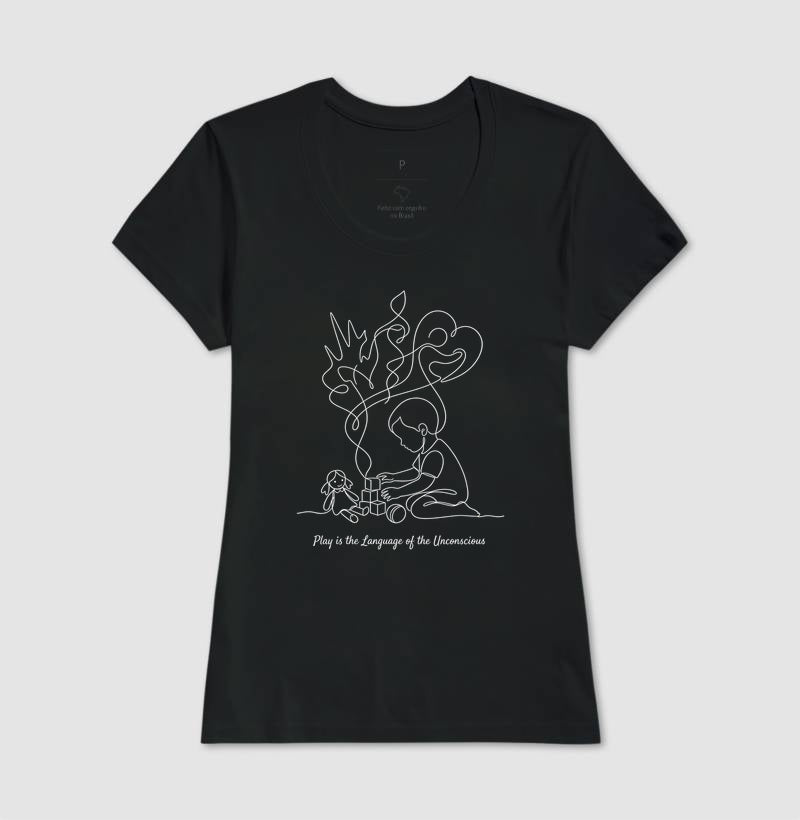 Camiseta Psicanálise Melanie Klein - A Linguagem do Brincar | Ilustração Contínua
