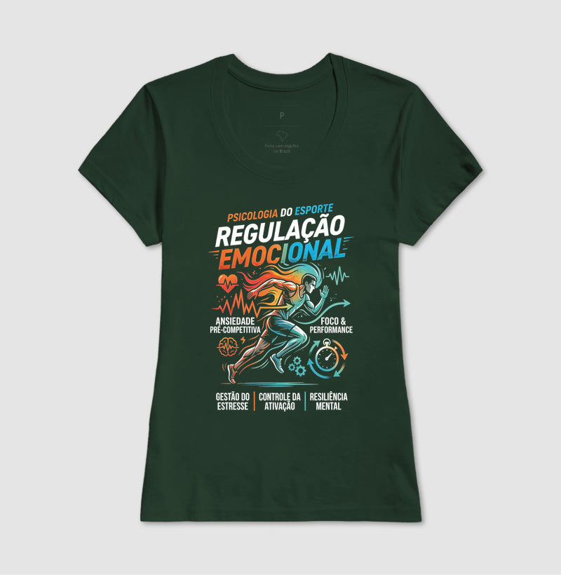 Camiseta Psicologia do Esporte "Regulação Emocional" | A Mente Campeã
