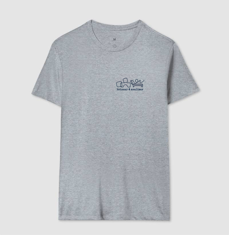Camiseta Psicanálise Melanie Klein - Brincar é Analisar | Minimalista Line Art