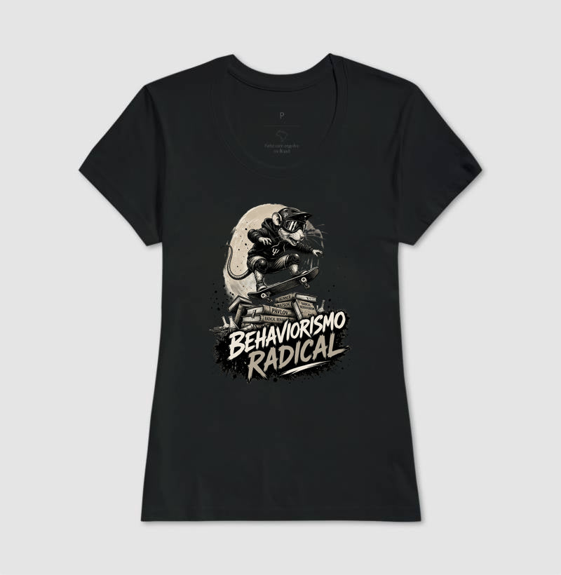 Camiseta Psicologia "Behaviorismo Radical" | Skate Rat & B.F. Skinner