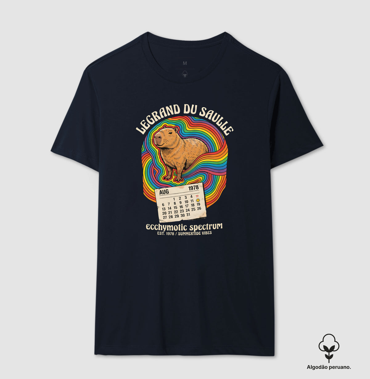 Camiseta Algodão Peruano Medicina Legal "Espectro Equimótico" | A Capivara de Legrand du Saulle
