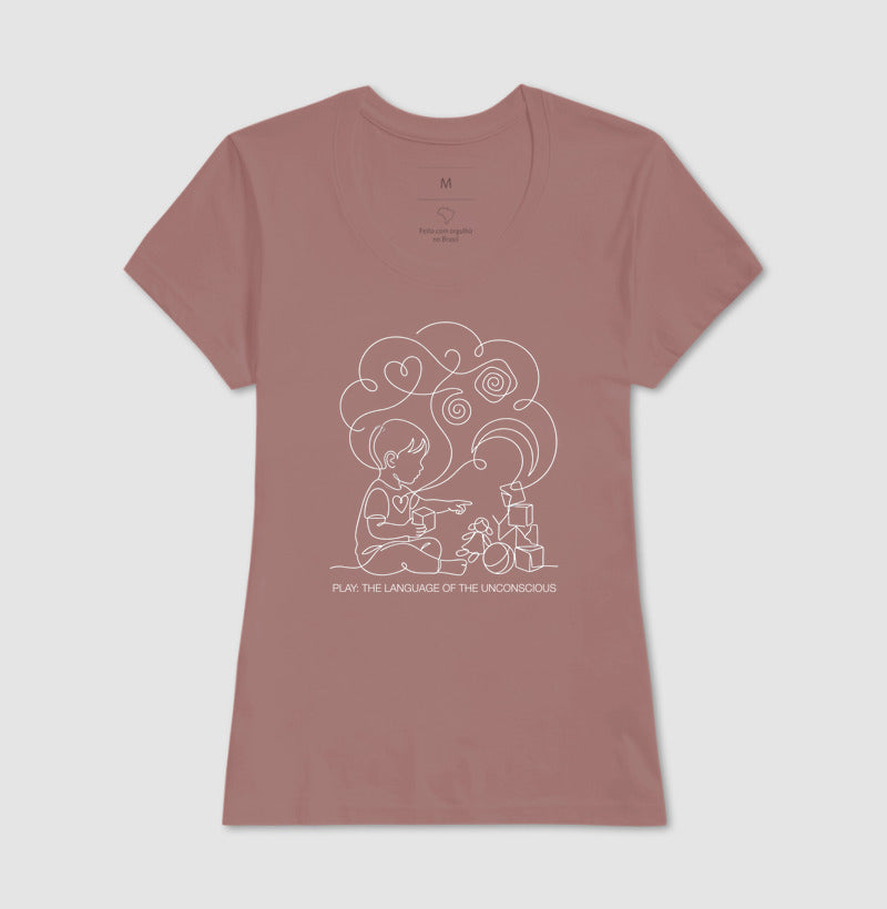Camiseta Psicanálise Melanie Klein - A Linguagem do Brincar (Play: the language of the unconscious)  | Ilustração Contínua