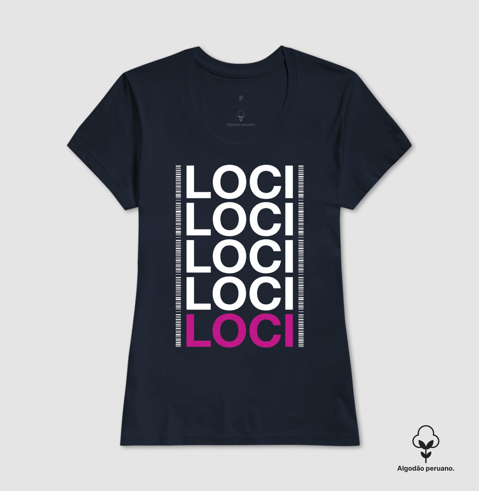 Camiseta Algodão Peruano Genética Forense "LOCI" | O Painel do DNA & Identificação Humana