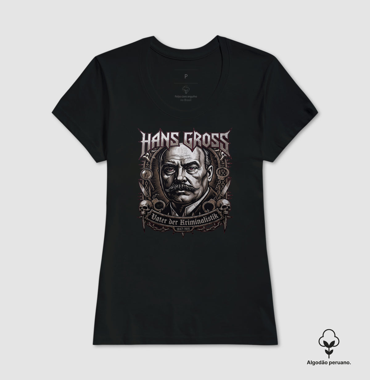 Camiseta Algodão Peruano Hans Gross | Vater der Kriminalistik