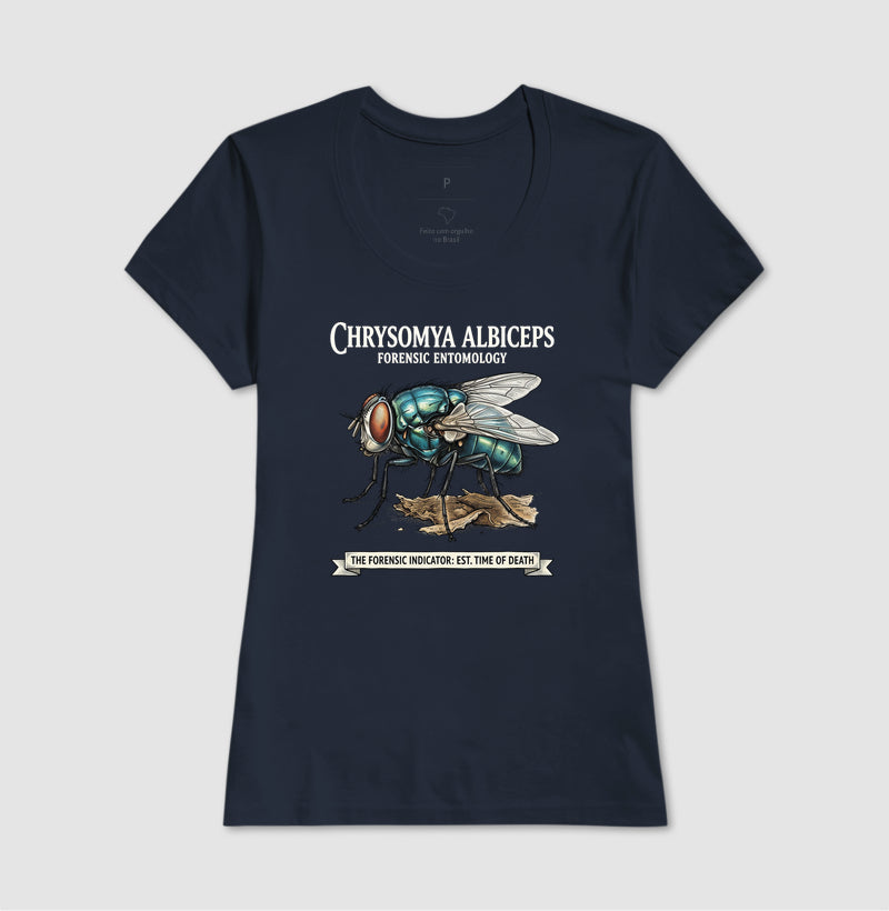 Camiseta Entomologia Forense - Chrysomya Albiceps (Est. Time of Death) | Graphic Tee