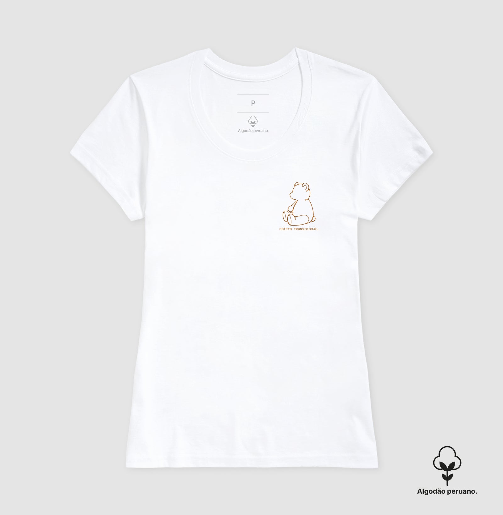 Camiseta Algodão Peruano Psicanálise Winnicott - Objeto Transicional | Minimalista