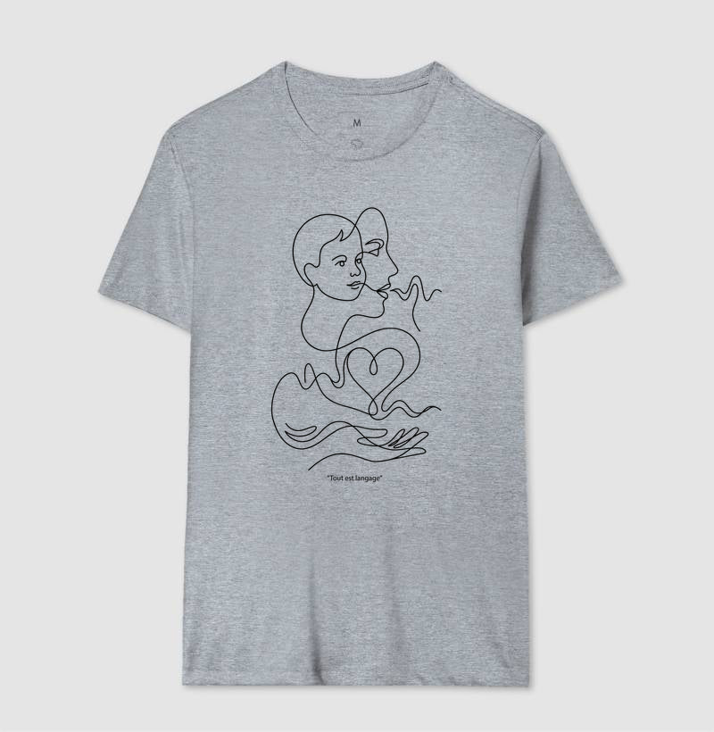 Camiseta Psicanálise Françoise Dolto - Tudo É Linguagem (Tout est langage) | Line Art Poética