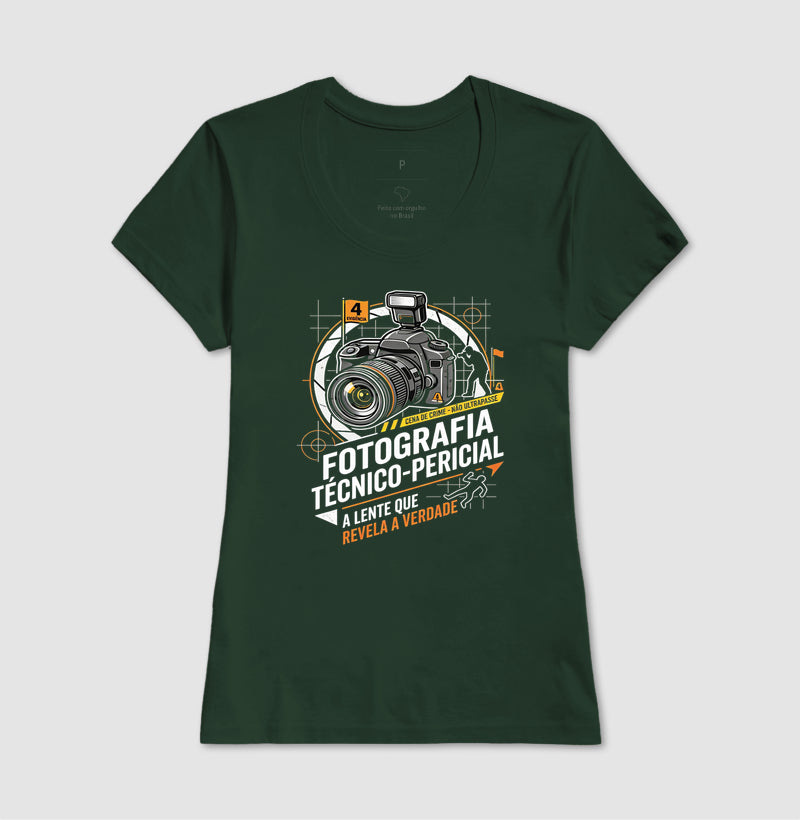 Camiseta Fotografia Técnico-Pericial | A Lente Que Revela a Verdade