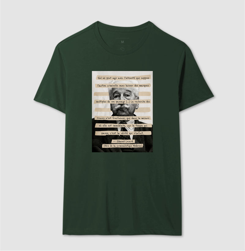 Camiseta Edmond Locard | "O Tempo que Passa é a Verdade que Foge"