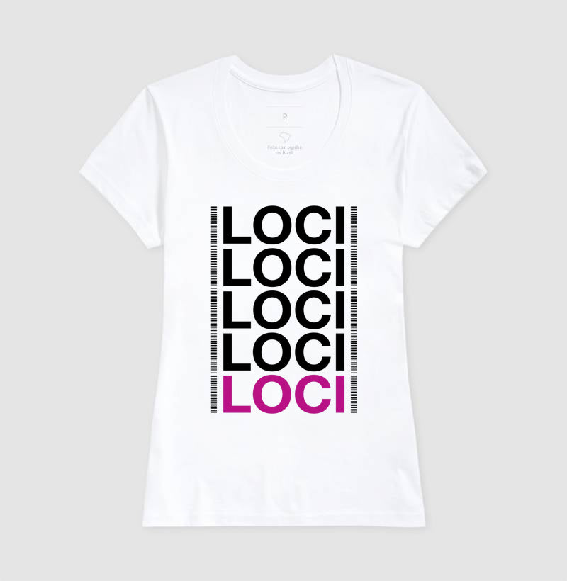 Camiseta Genética Forense "LOCI" | O Painel do DNA & Identificação Humana
