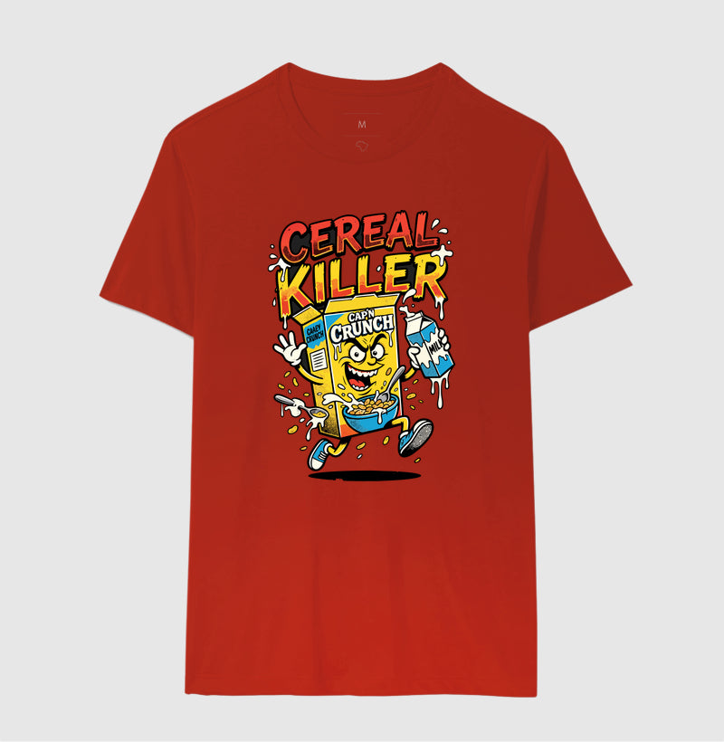 Camiseta Cereal Killer: Trocadilho de Cereal - Pop Art HQ