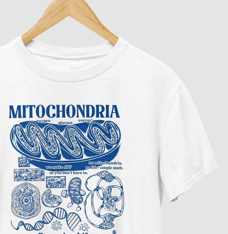 Camiseta "Mitochondria: Powering Life" | A Usina de Força da Vida