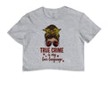 Camiseta Cropped Forense - True Crime Is My Love Language | Pop Forense