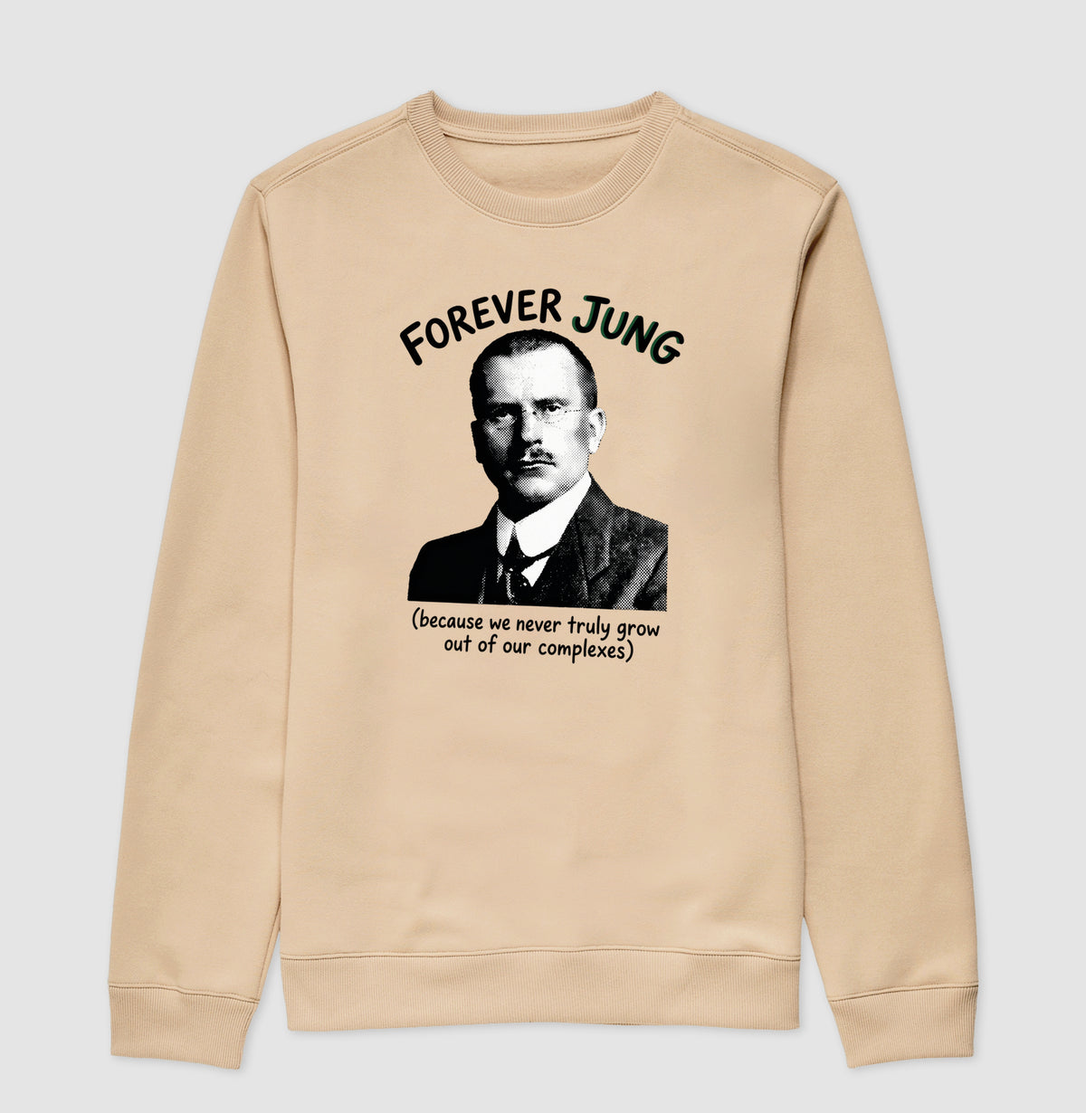 Suéter Moletom Psicanalítica Carl Jung - Forever Jung (Complexes) | Retrô Noir