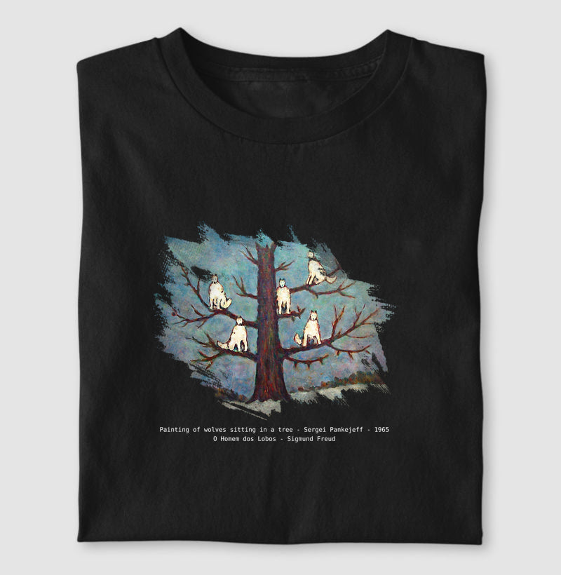 Camiseta "O Homem dos Lobos" | O Caso Clínico de Freud