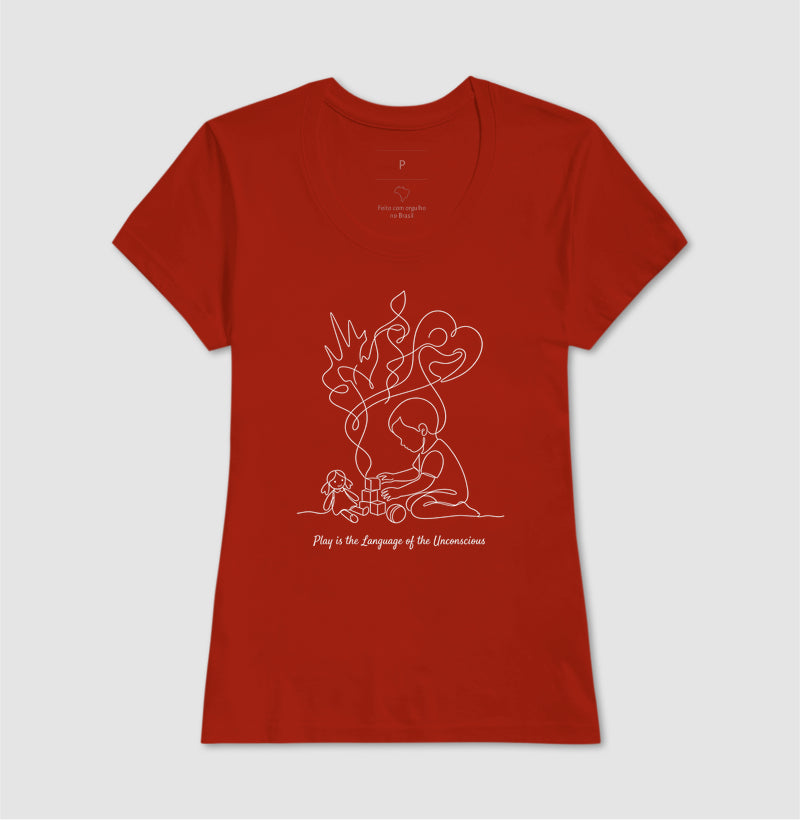 Camiseta Psicanálise Melanie Klein - A Linguagem do Brincar | Ilustração Contínua