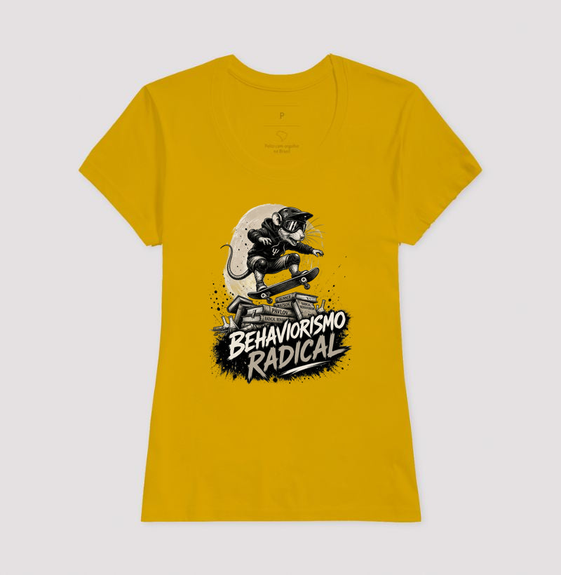 Camiseta Psicologia "Behaviorismo Radical" | Skate Rat & B.F. Skinner