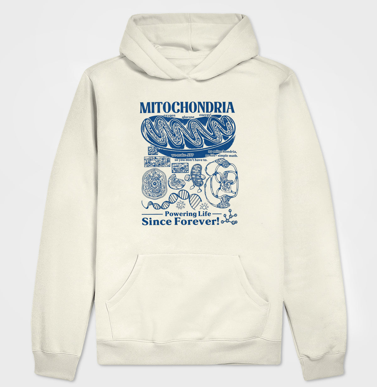 Hoodie Moletom "Mitochondria: Powering Life" | A Usina de Força da Vida