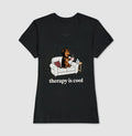 Camiseta 'Therapy is Cool' Cachorro Salsicha | Saúde Mental