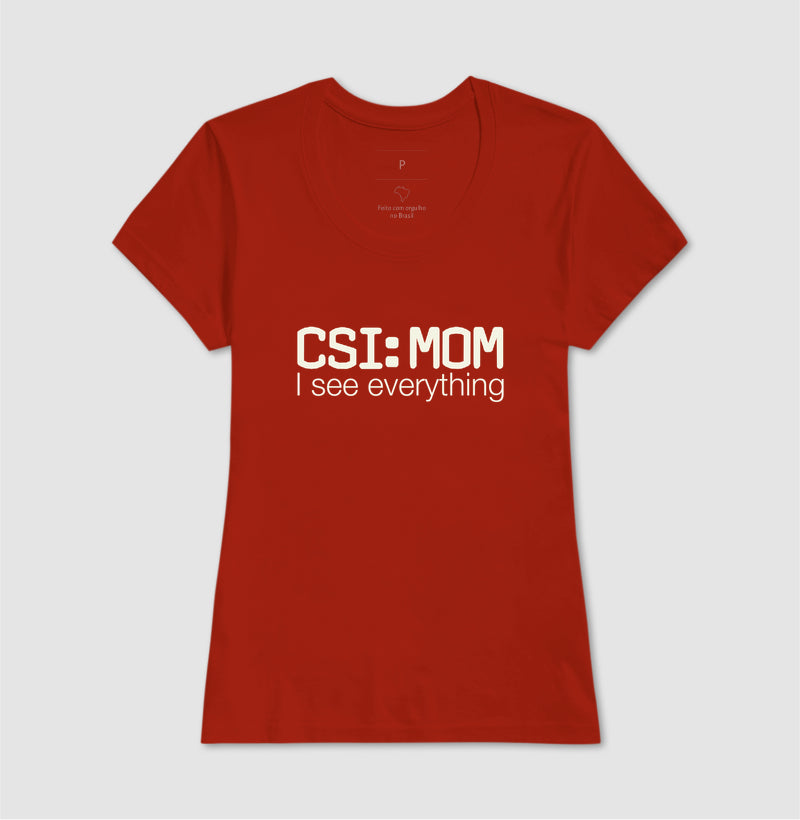 Camiseta Maternidade Forense - CSI: Mom | Minimalista