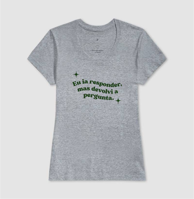 Camiseta Devolvi a Pergunta | Manejo Clínico & Humor Retro