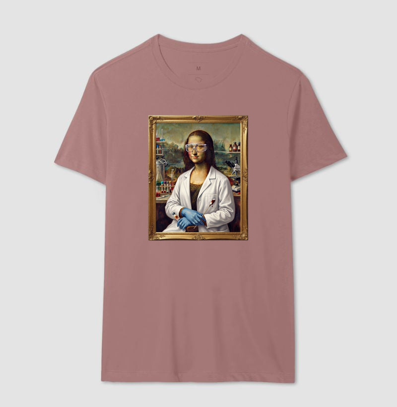 Camiseta "Mona Lisa Perita" | A Gioconda no Laboratório Forense