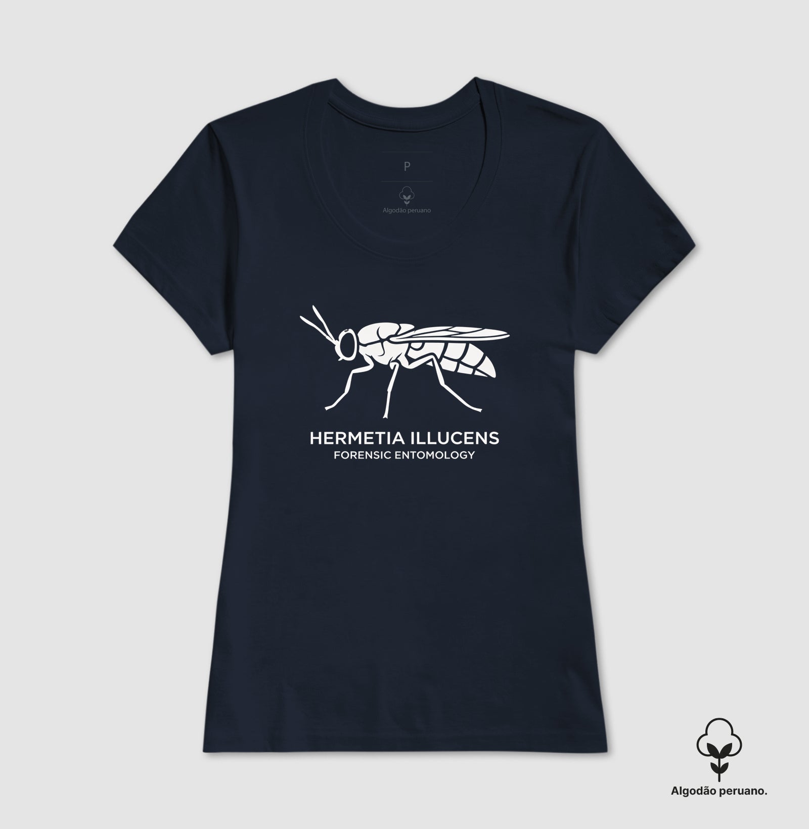 Camiseta Algodão Peruano "Hermetia Illucens" | O Minimalismo Forense